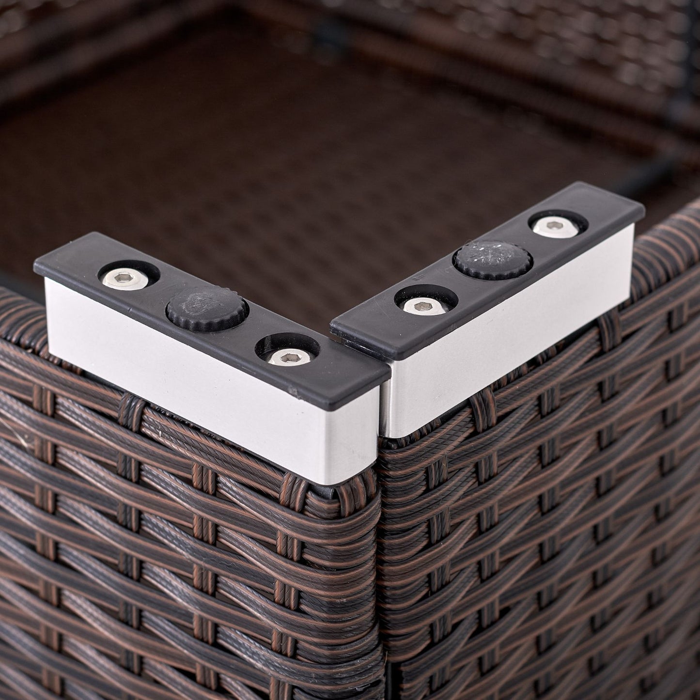 TOP ANGEBOT: Polyrattan Gartenmöbel Einzelsitz mit Armlehnen