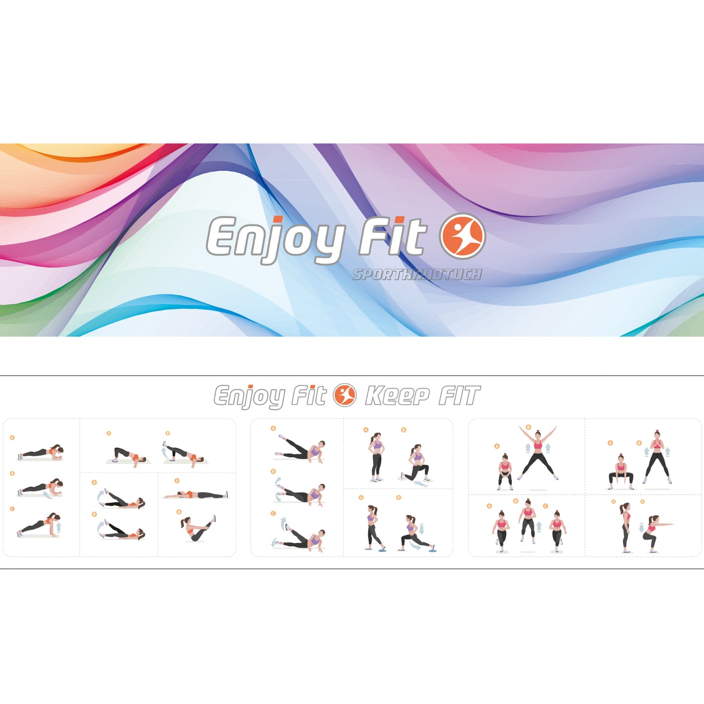 Enjoy fit® Sportbadetuch Sportanleitung