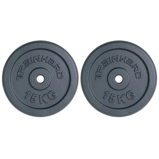 Train Hard® 1F12125P Hantelscheiben Gusseisen