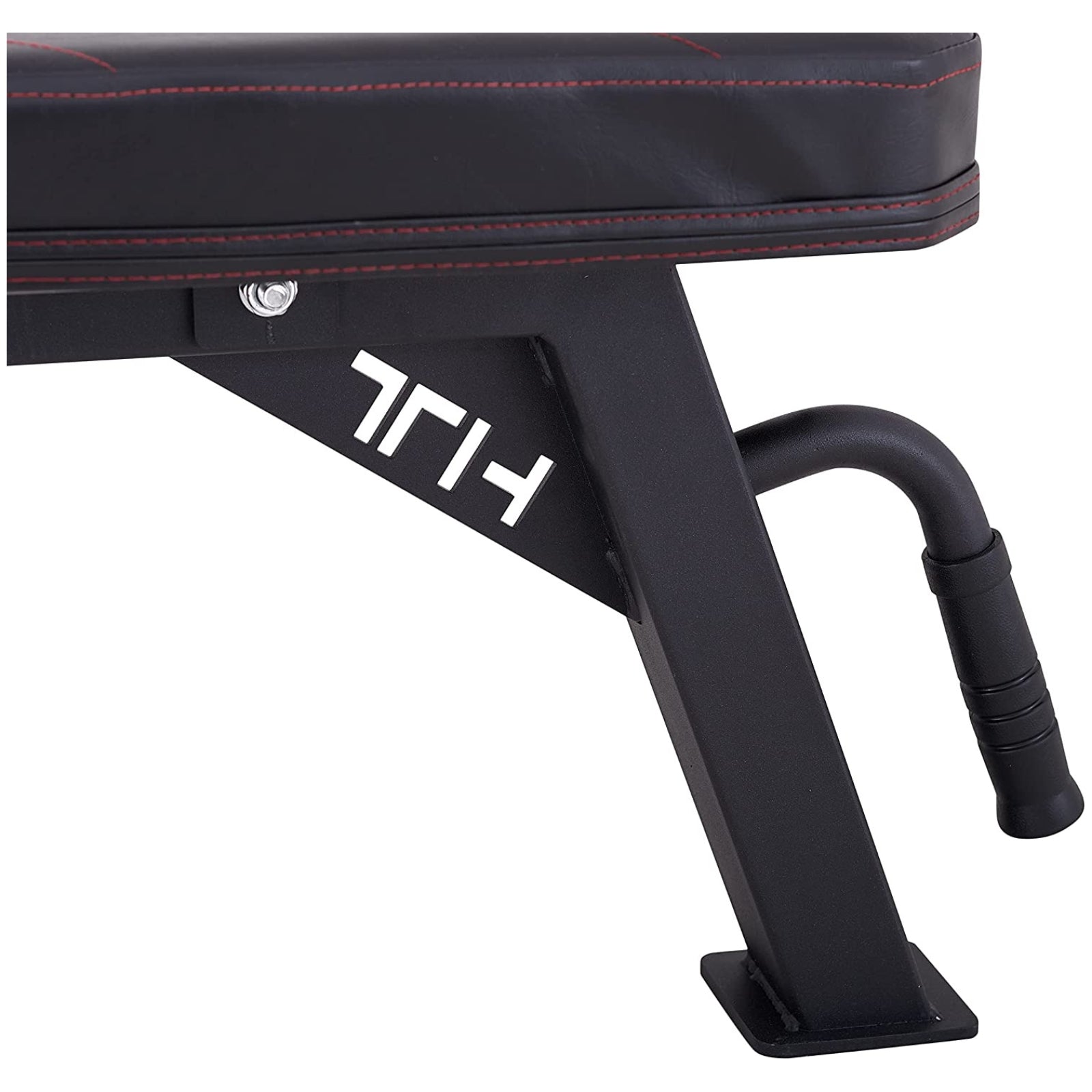 Train Hard® 1F09131 Hantelbank Detailansicht Griff und Fuß