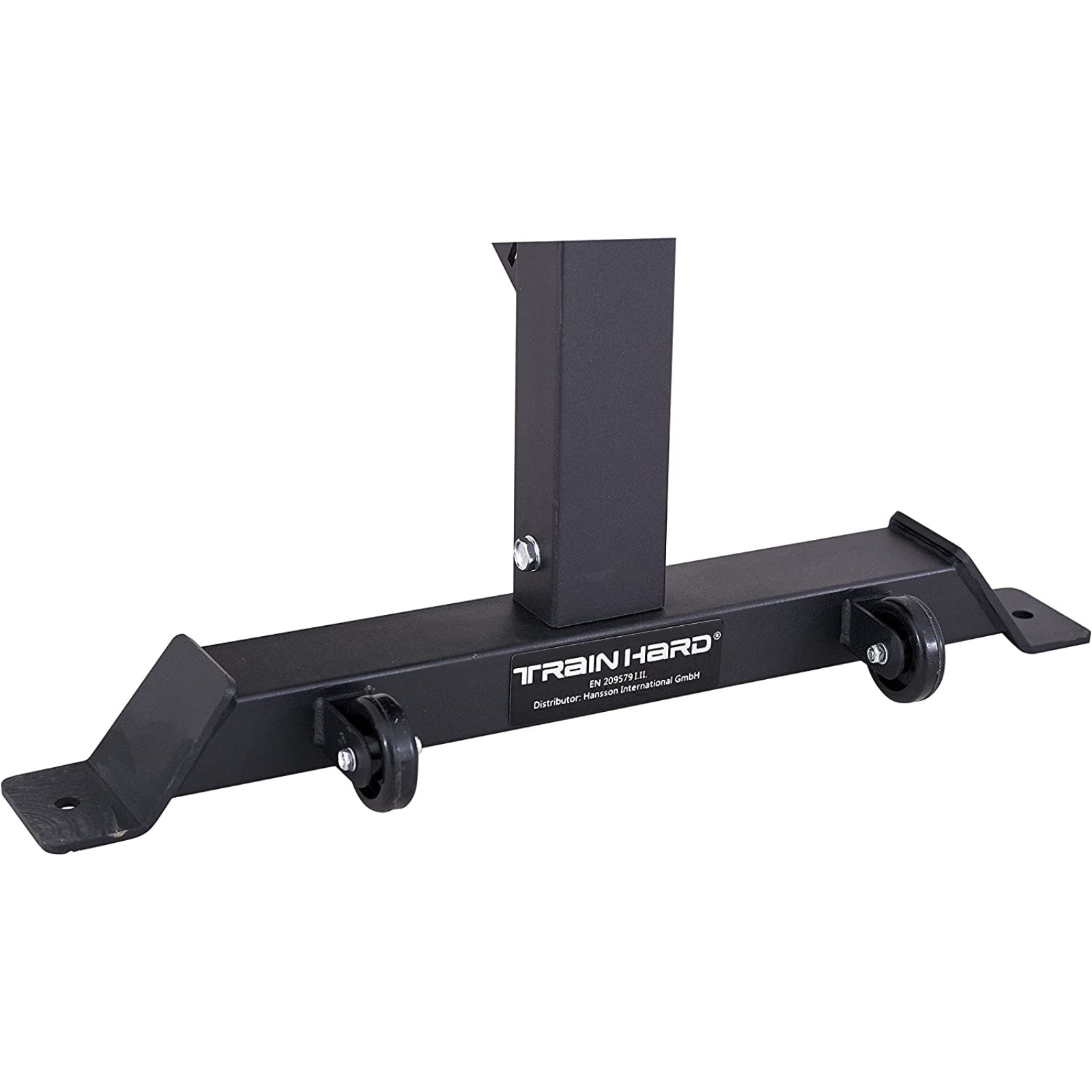 Train Hard® 1F09131 Hantelbank Detailansicht Fuß mit Rollen