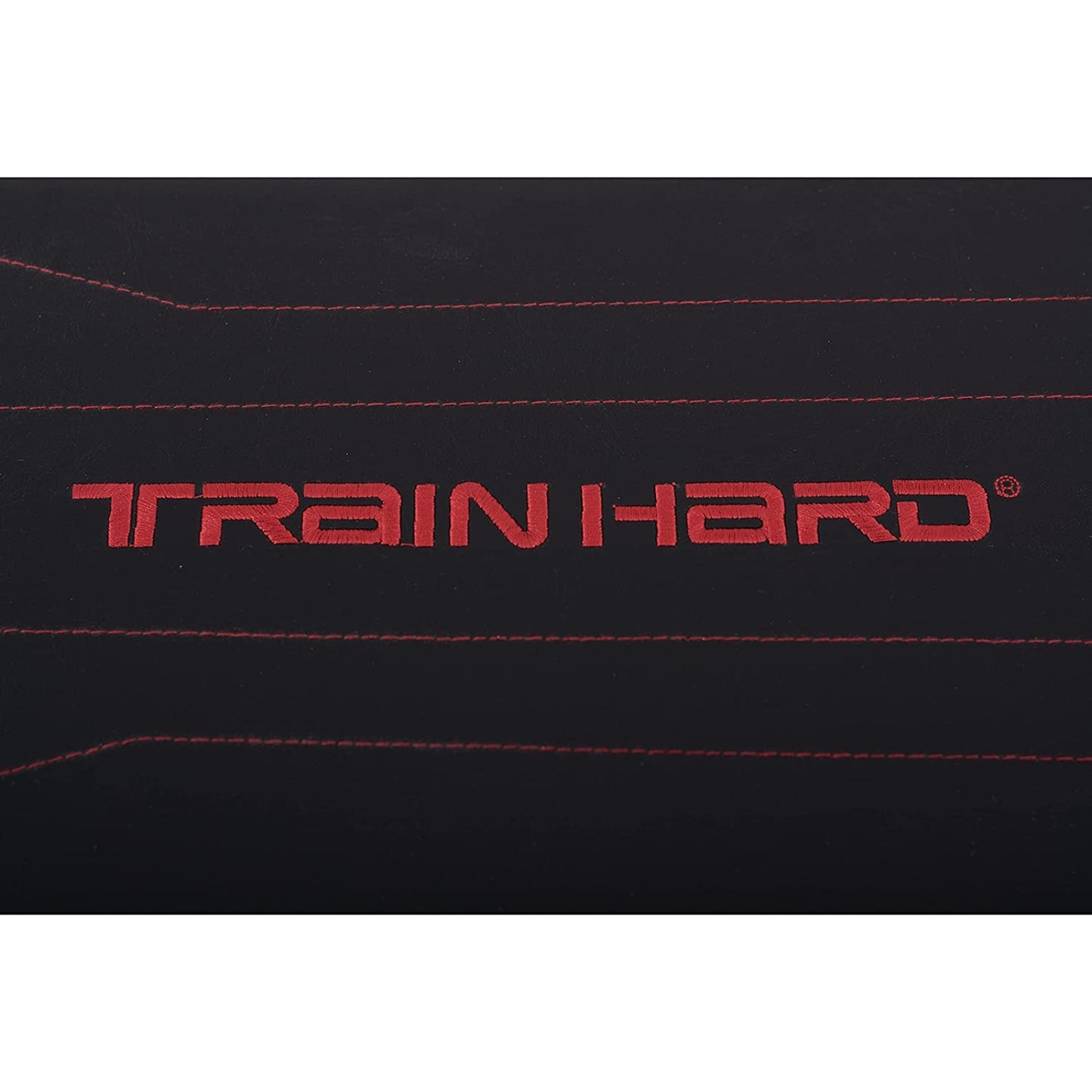 Train Hard® 1F09131 Hantelbank Detailansicht Polster und Logo
