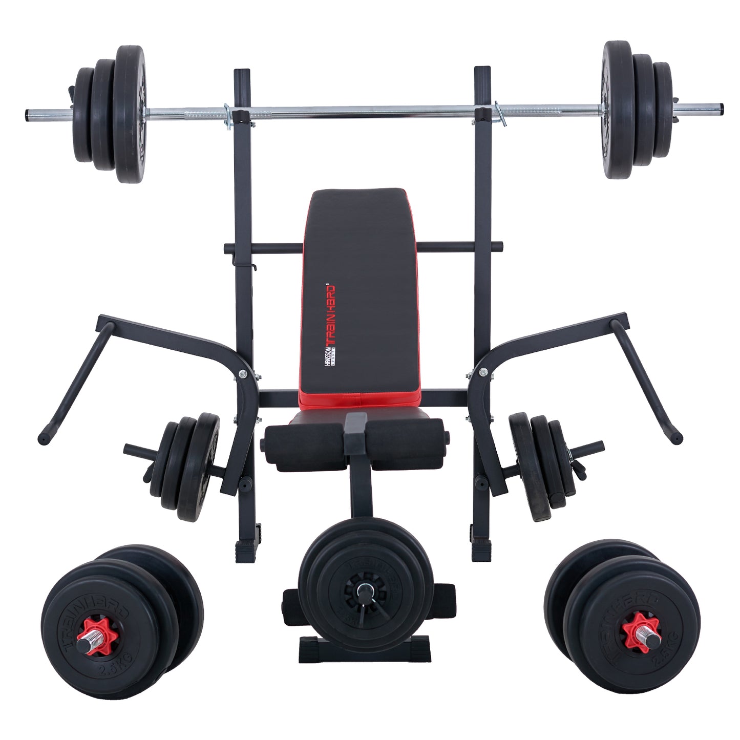 Multifunktionelle Hantelbank Set inkl. 70 Kg