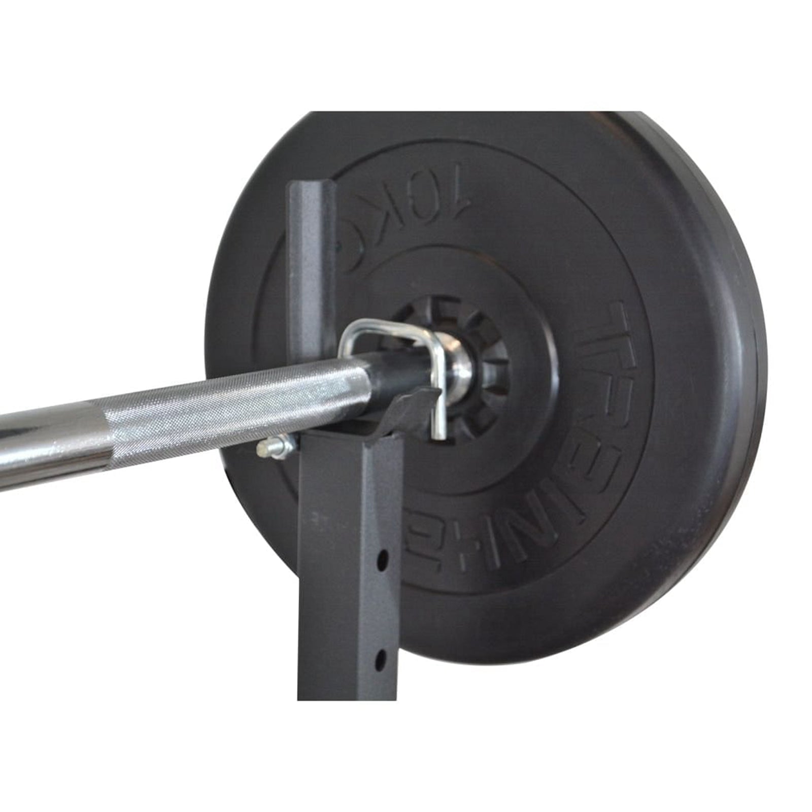 Langhantelablage Train Hard 1F09645 Detailansicht Haken für Stange