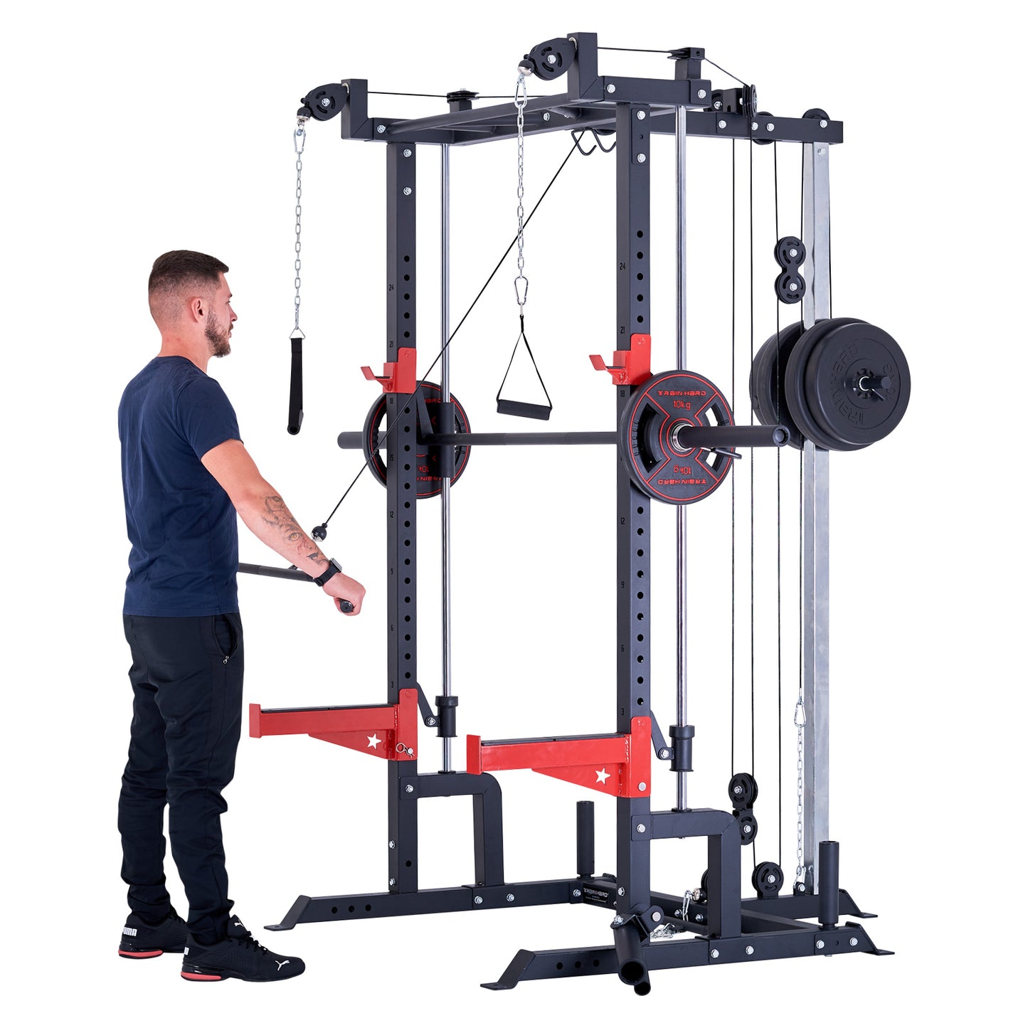 Train Hard Half Cage Squat Rack