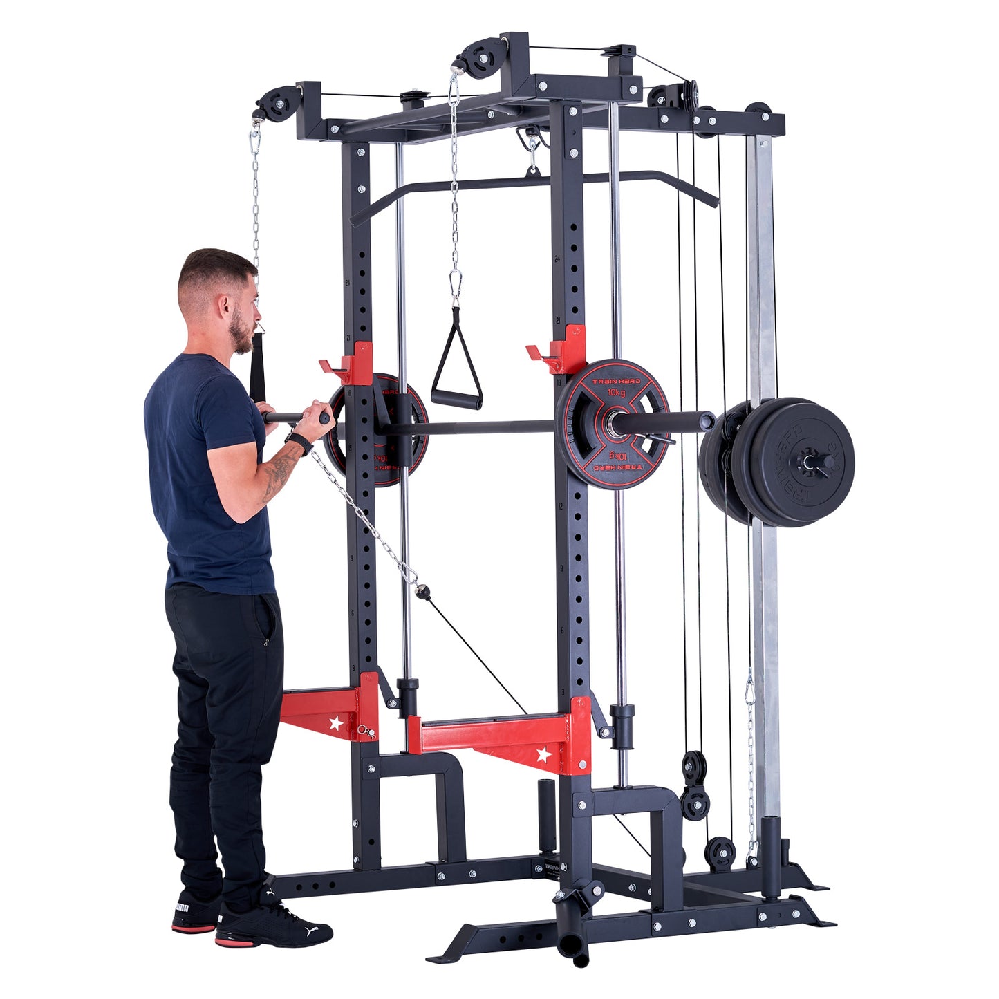 Train Hard Half Cage Squat Rack