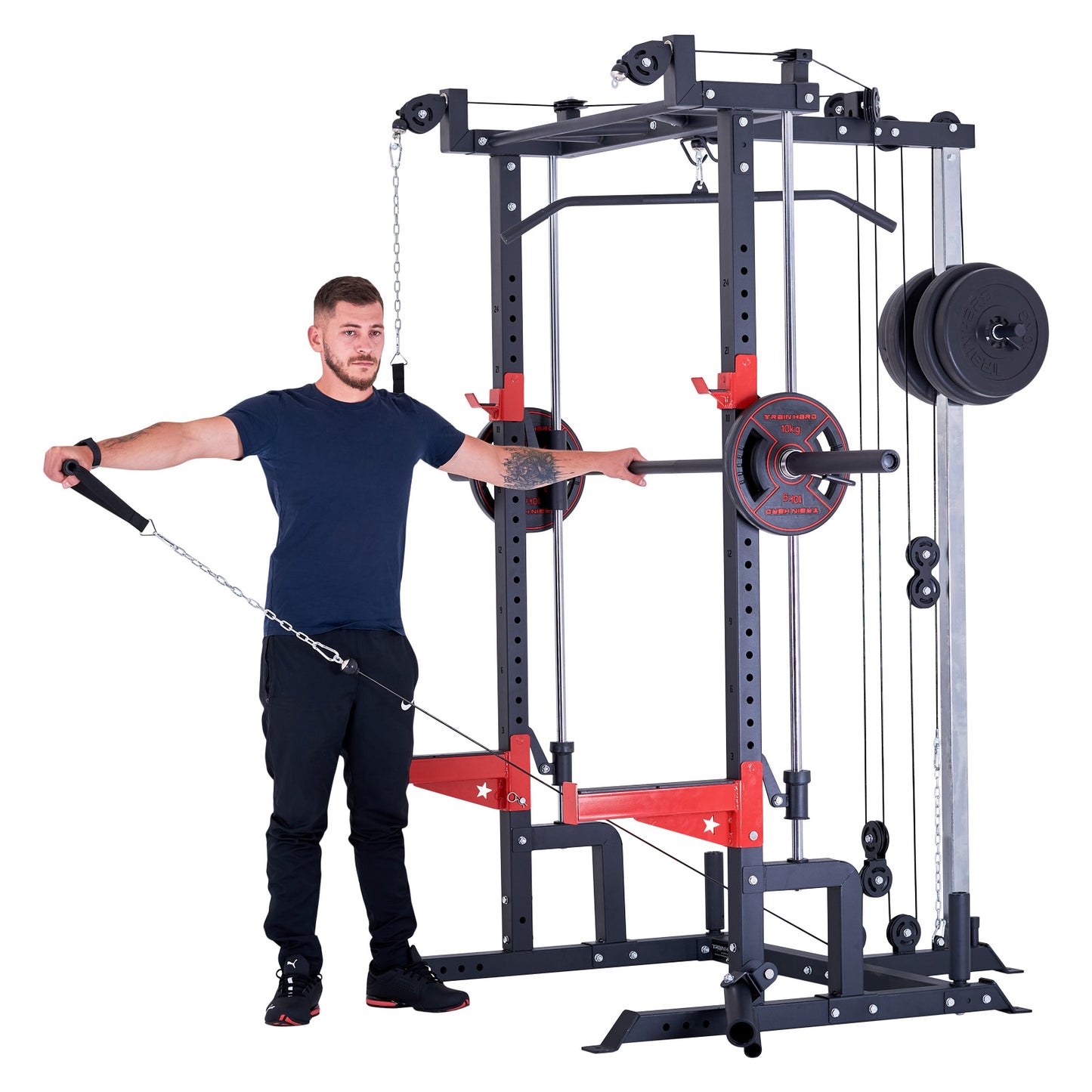 Train Hard Half Cage Squat Rack