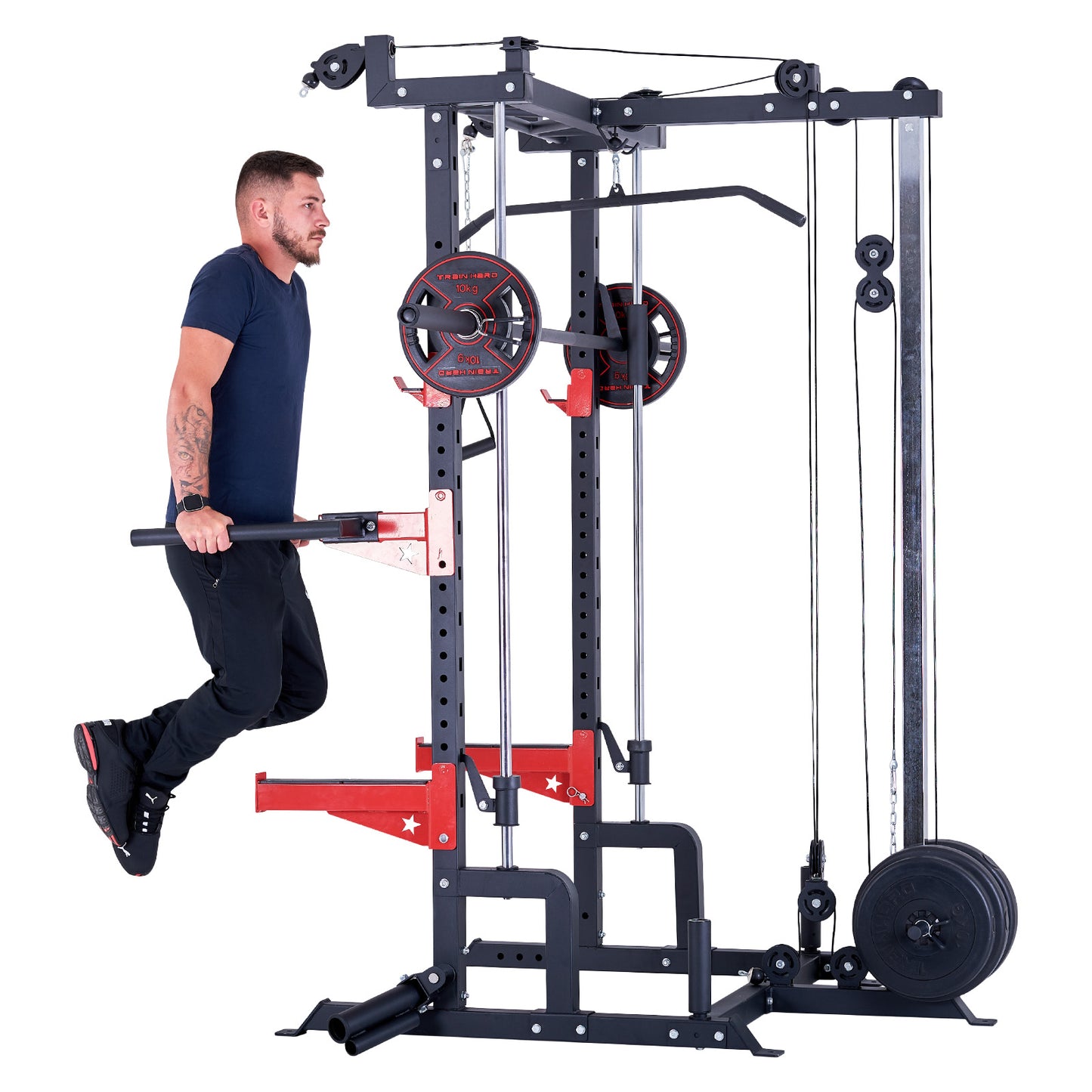 Train Hard Half Cage Squat Rack