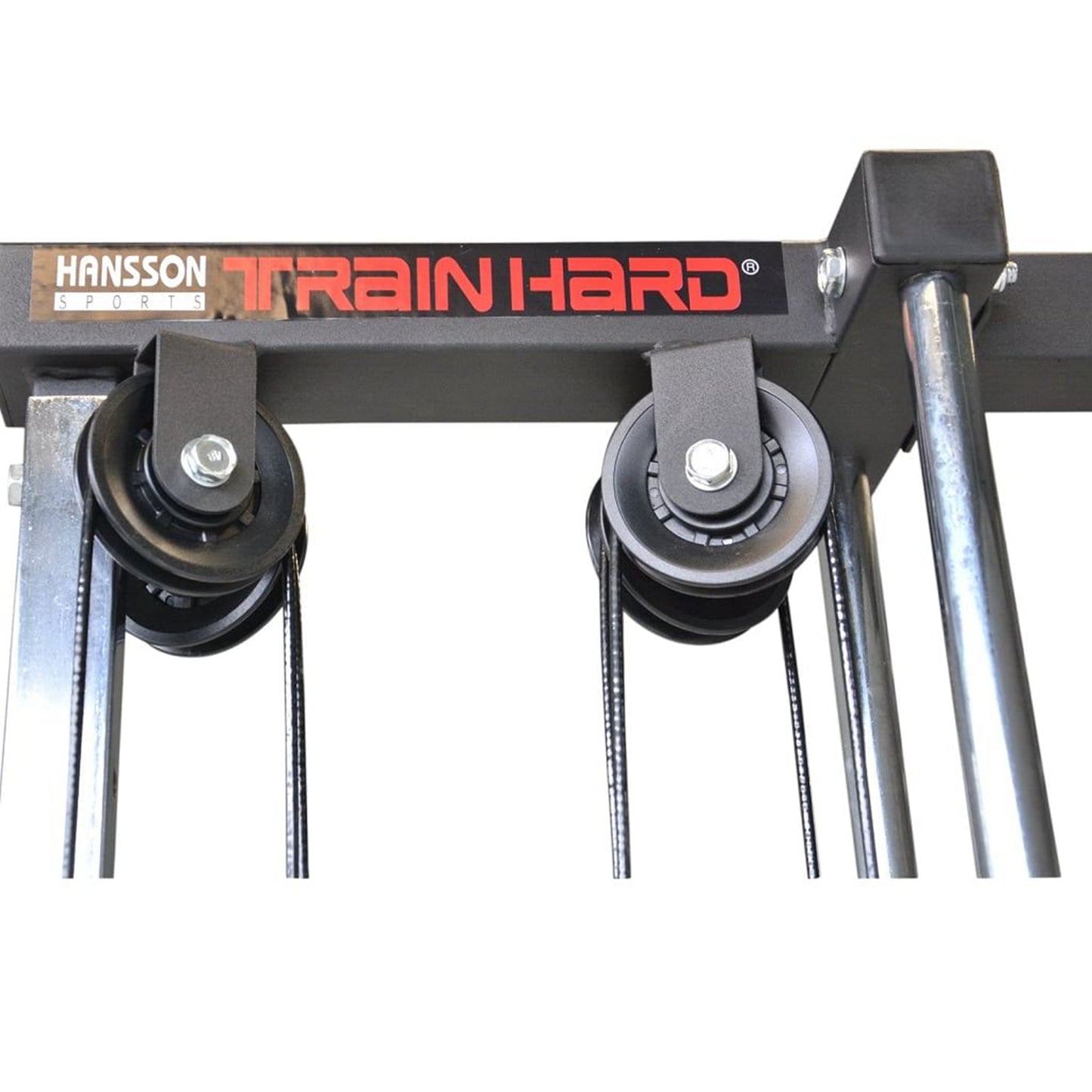 Train Hard Latzugturm obere Rollenhalter