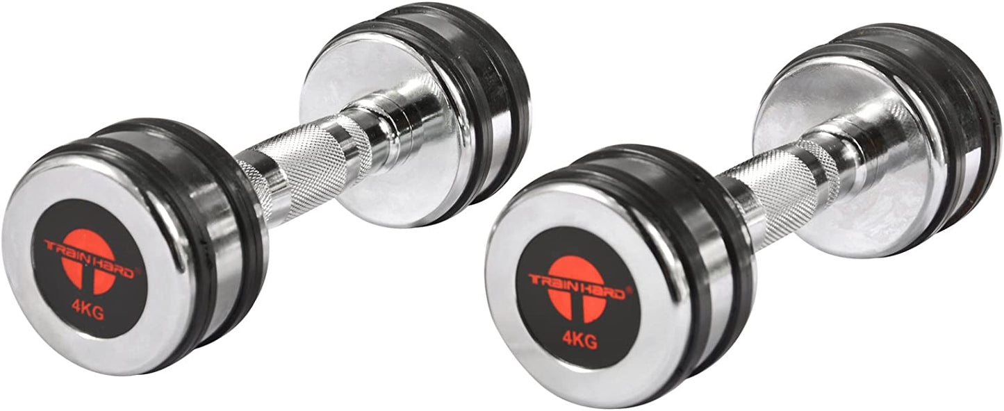 Train Hard® 1F12471P Chromhanteln Detailansicht 4 Kg