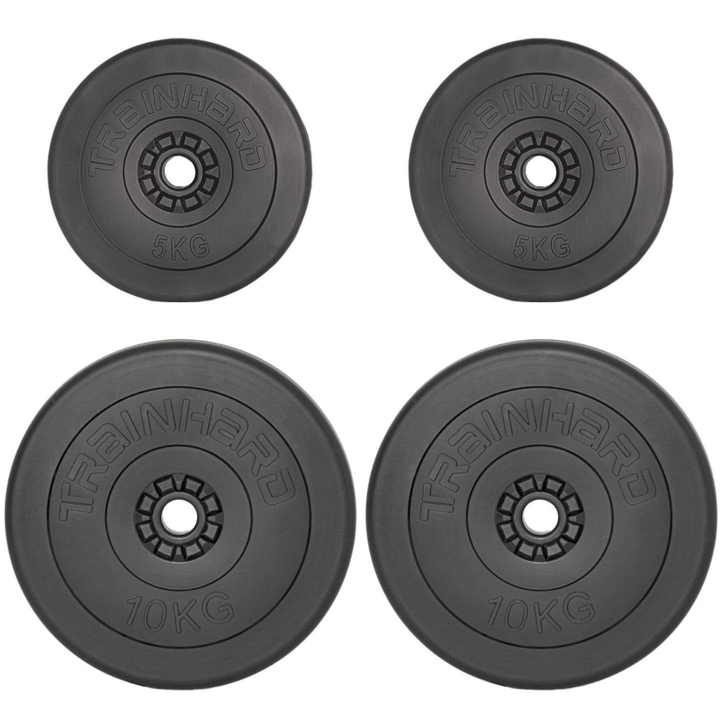 Train Hard® 1F12228 Hantelscheiben aus Zementfüllung