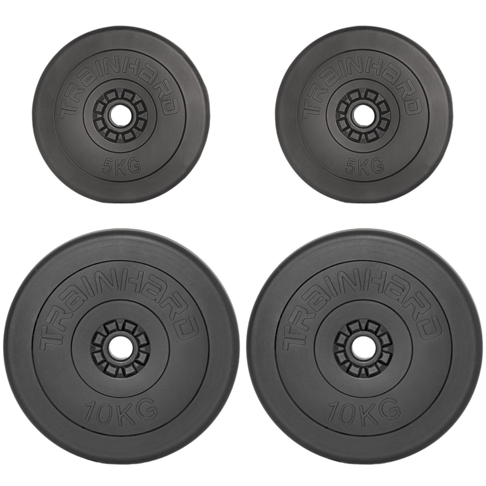 Train Hard® 1F12228 Hantelscheiben aus Zementfüllung