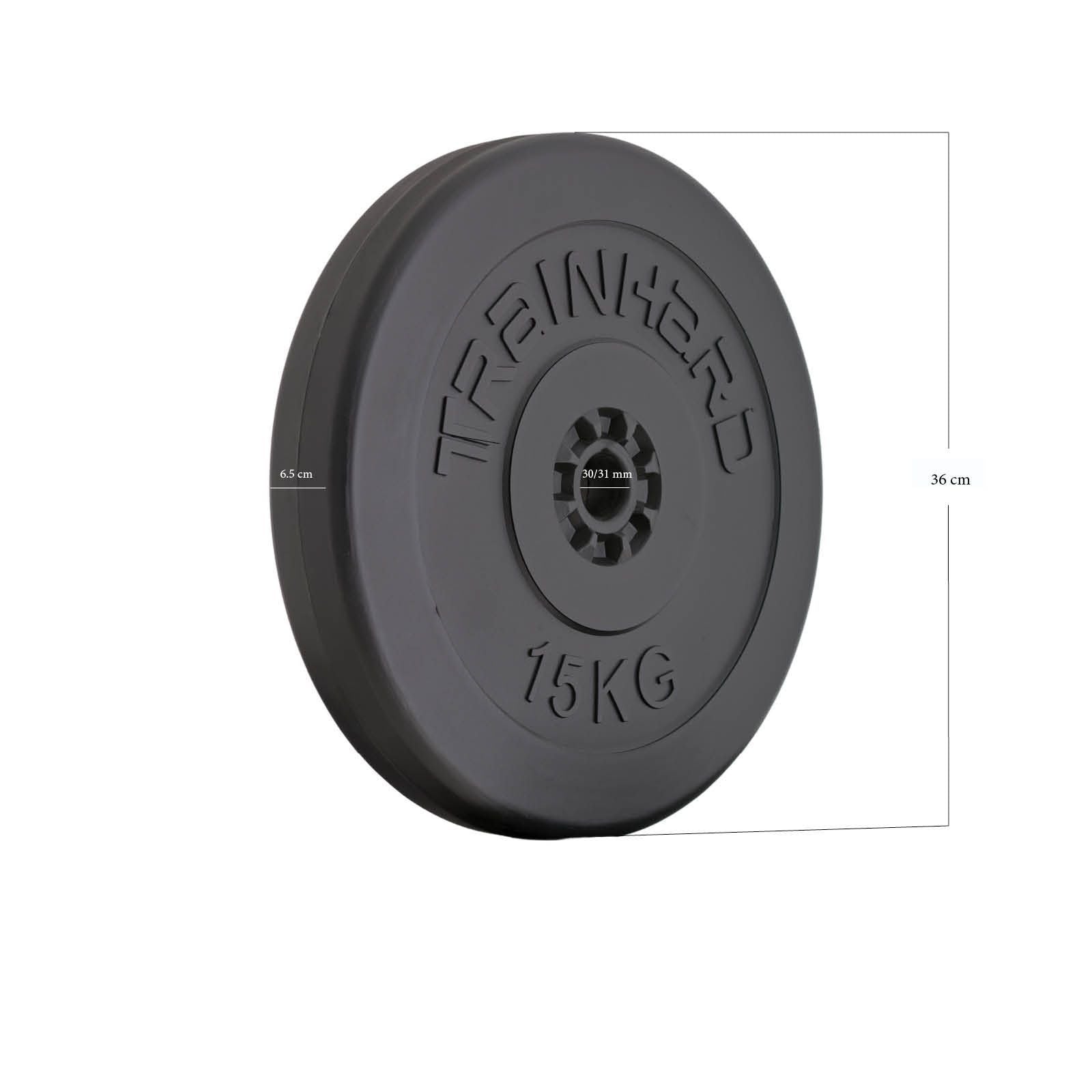 Train Hard® 1F12227 einzelne Hantelscheibe mit Maßeinheit