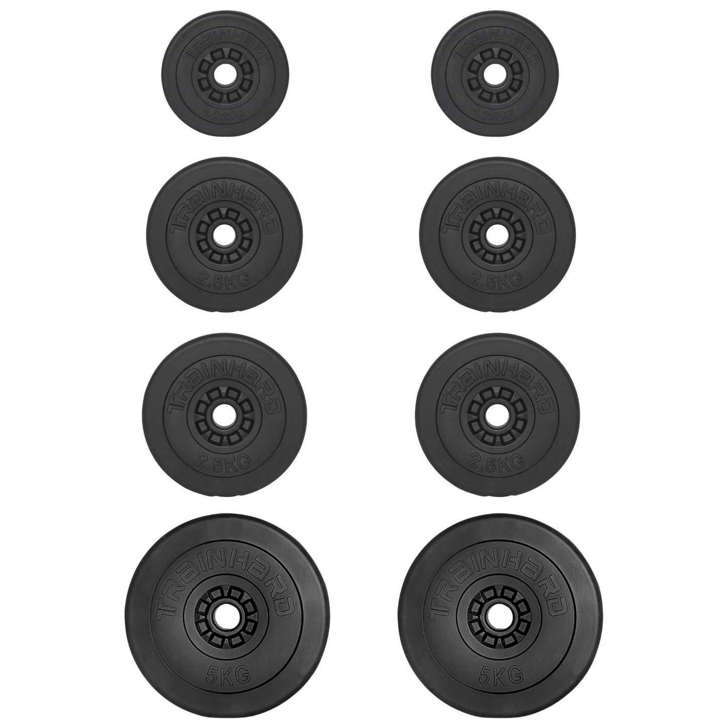 Train Hard® 1F12219 Curlhantelset nur Gewichte