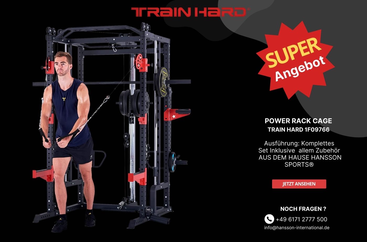 Train Hard® Power Rack erweiterbares set 1F09766