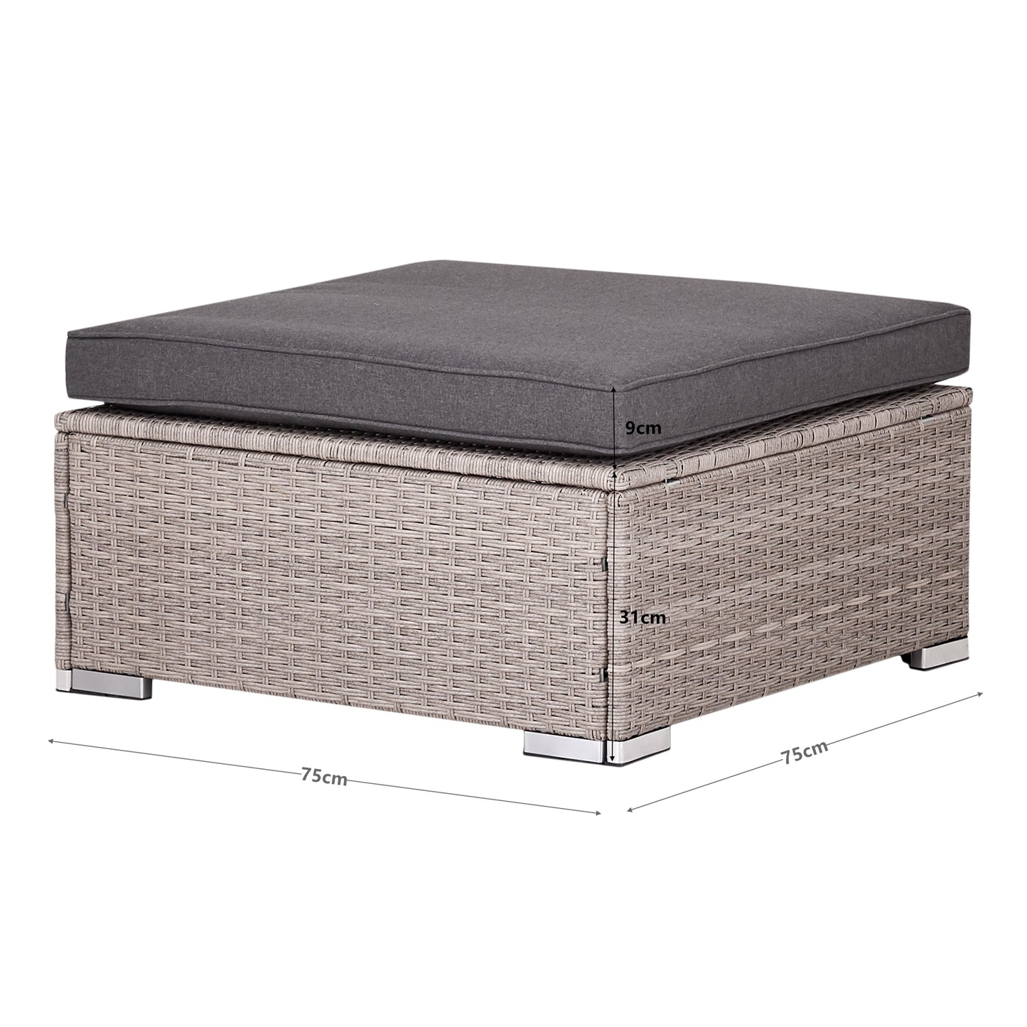 Polyrattan Garten-lounge Set Mallorca