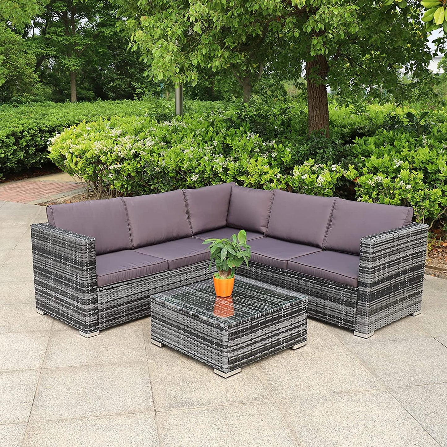 SUPER-ANGEBOT. Polyrattan Lounge Set Gartenmöbel