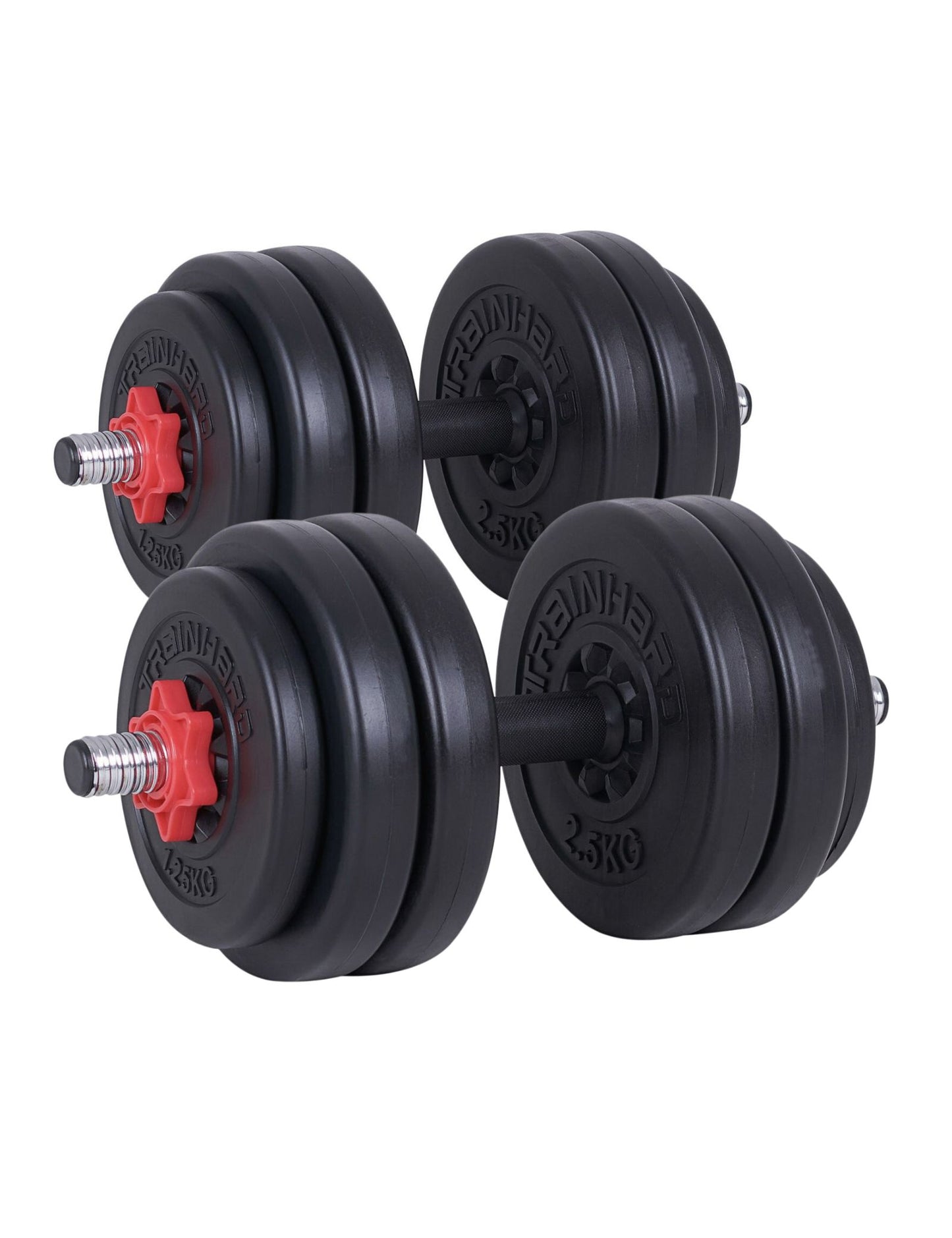 TrainHard® 25Kg bzw. 30Kg Kurzhantelset