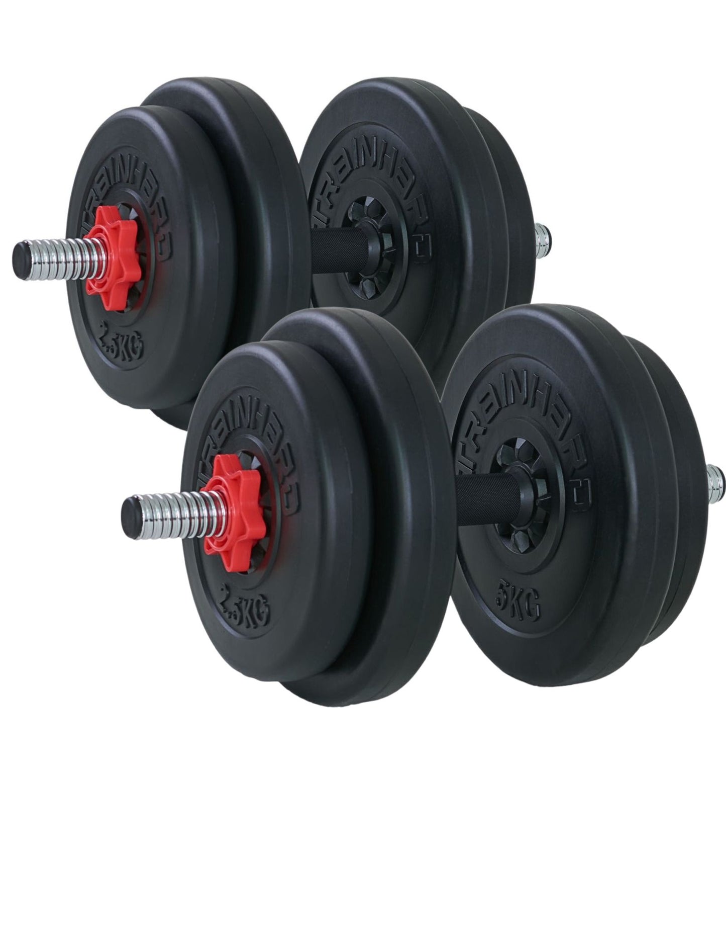 TrainHard® 25Kg bzw. 30Kg Kurzhantelset