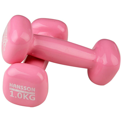 Rosa Neopren Hanteln 1KG