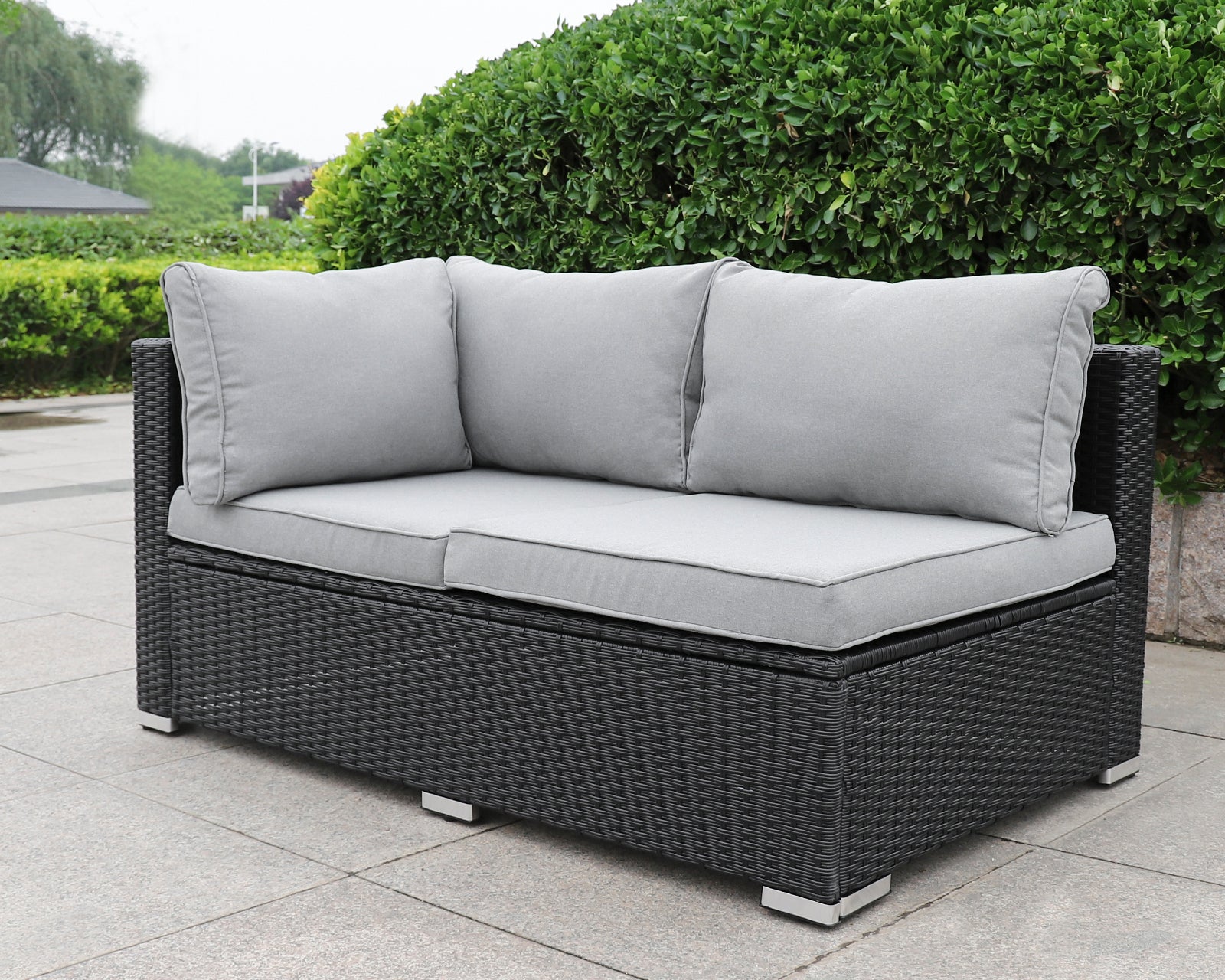 Calmalux® 1G891-Bali Gartenmöbelset Teil Zweiersessel mit rechter Armlehne