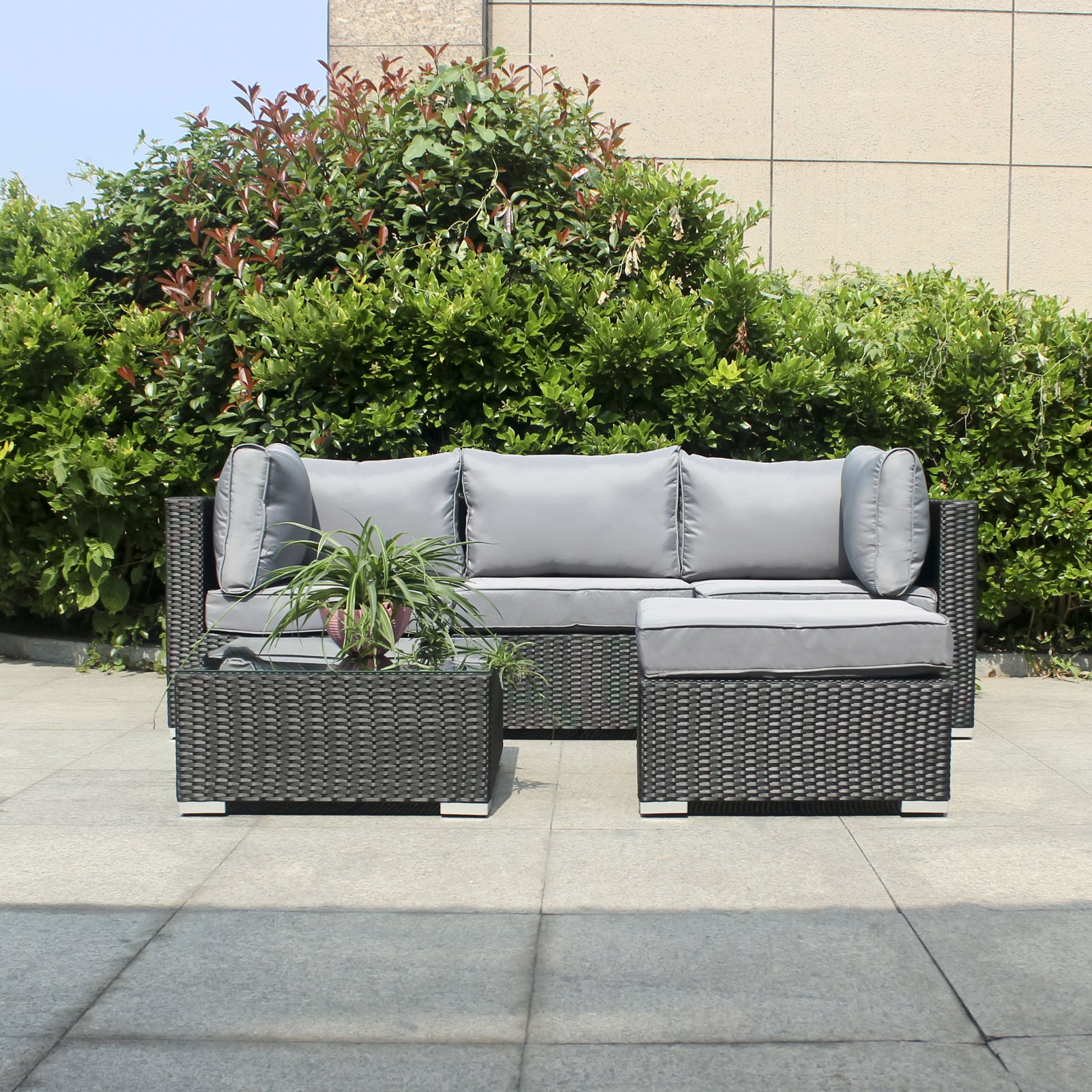 Calmalux® 1G891-Bali Gartenmöbelset Vorderansicht