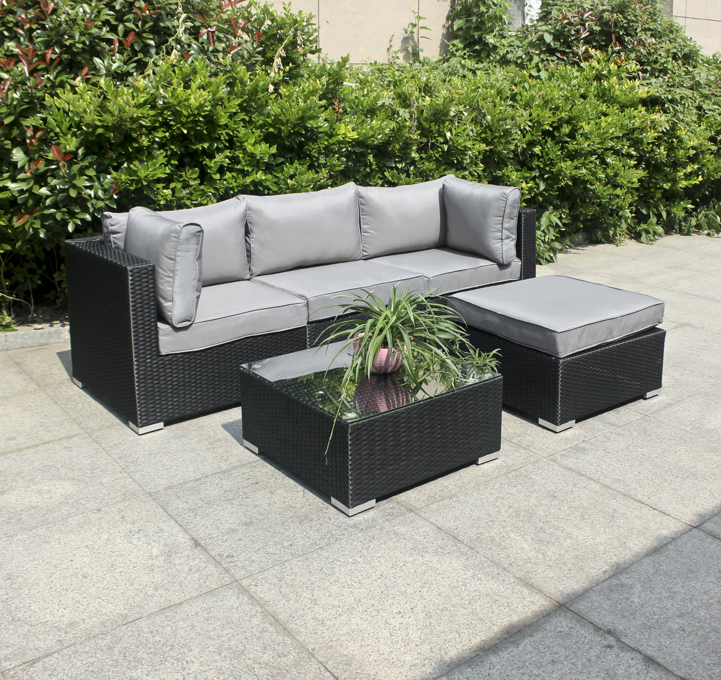 Calmalux® 1G891-Bali Gartenmöbelset Seitenansicht