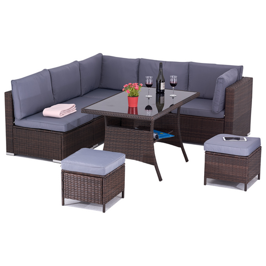 Polyrattan Gartensitzgruppe Lipari