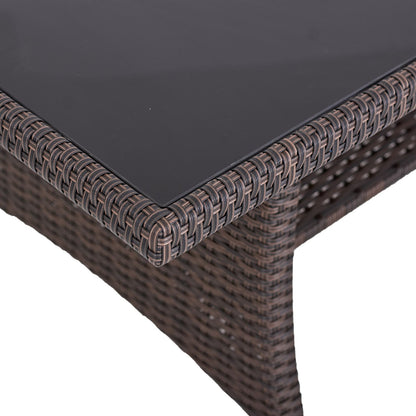 Modell Lipari Tisch Detailansicht Glasplatte und Ecke