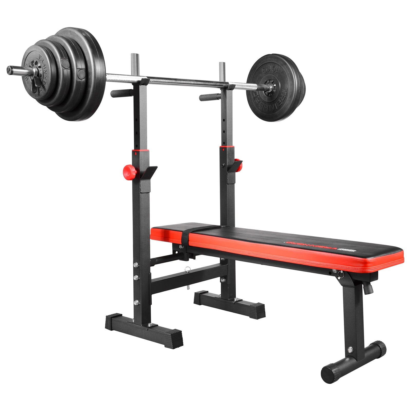 Train Hard® 1F09122 klappbare Hantelbank mit Hantelstange Beispielbild