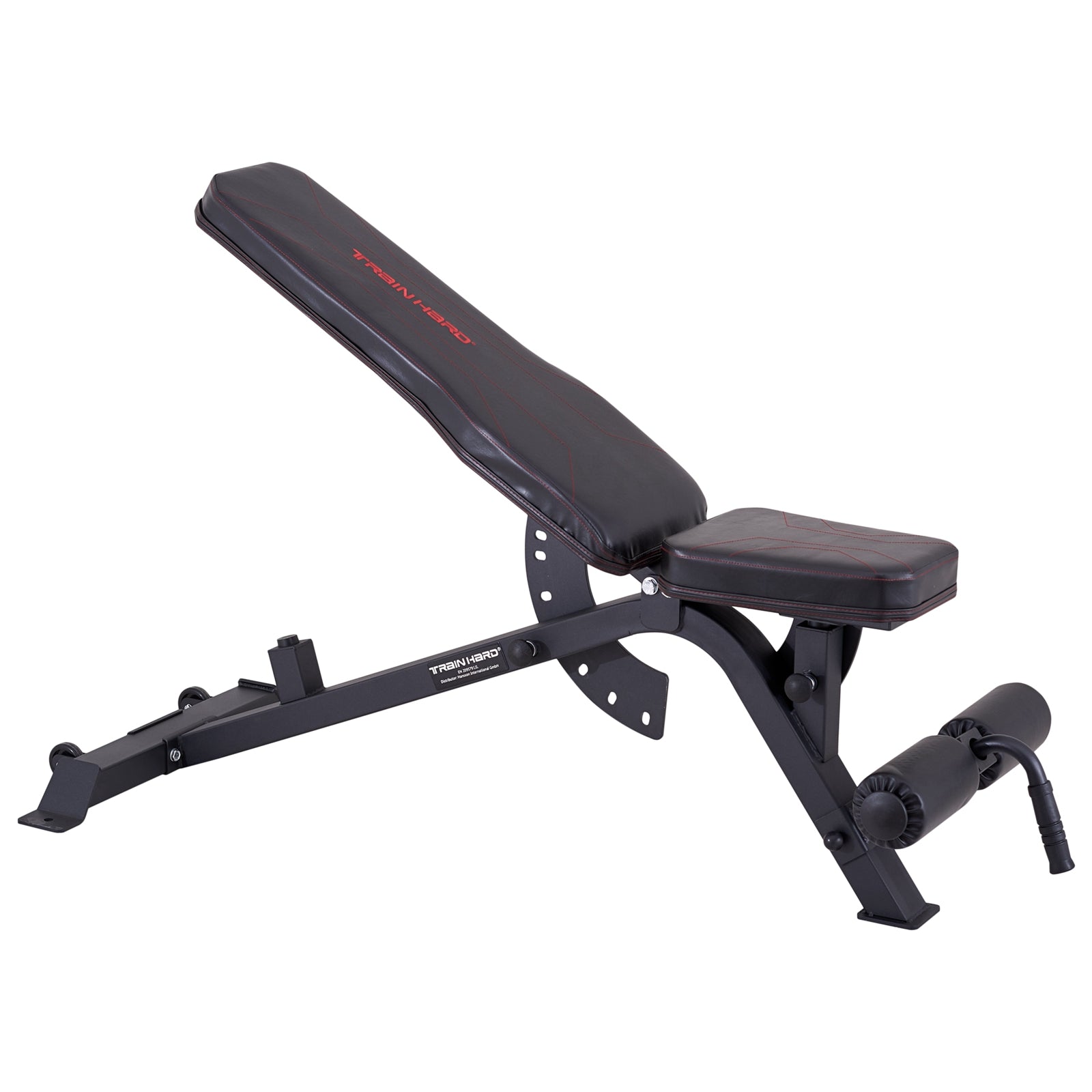 TrainHard Multi Hantel Bank Black Combo – Panca Pieghevole Con Set Manubri Da 90 Kg E Bilancieri