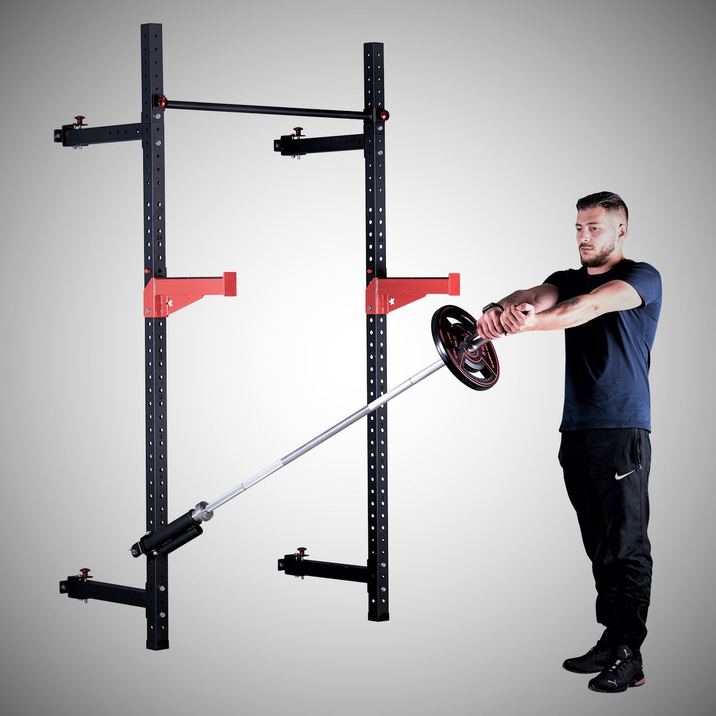 T-Bar row für Power Rack, Train Hard