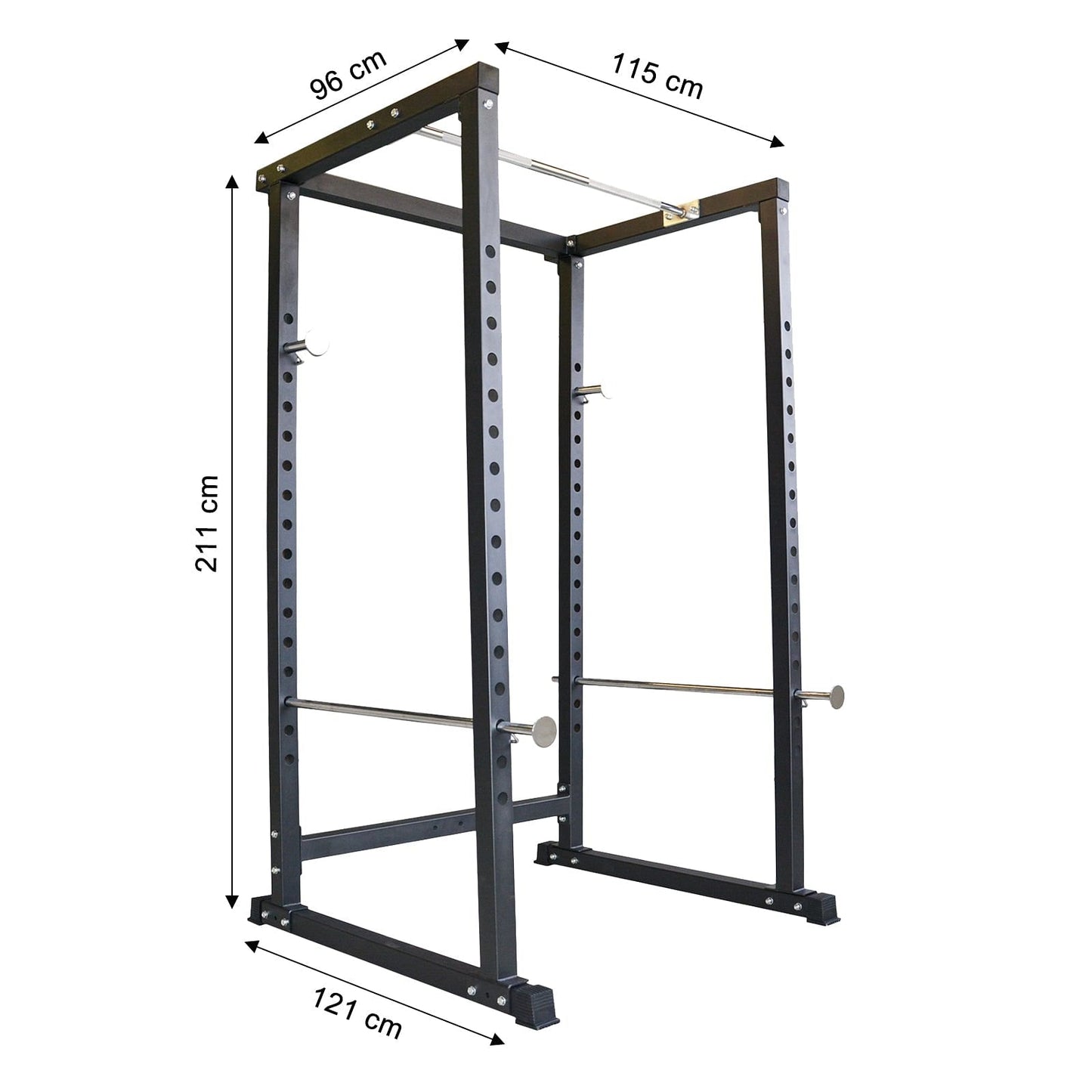 Power Rack- bis 400 Kg belastbar, inkl. Latzugturm