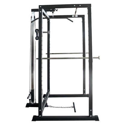 Power Rack- bis 400 Kg belastbar, inkl. Latzugturm