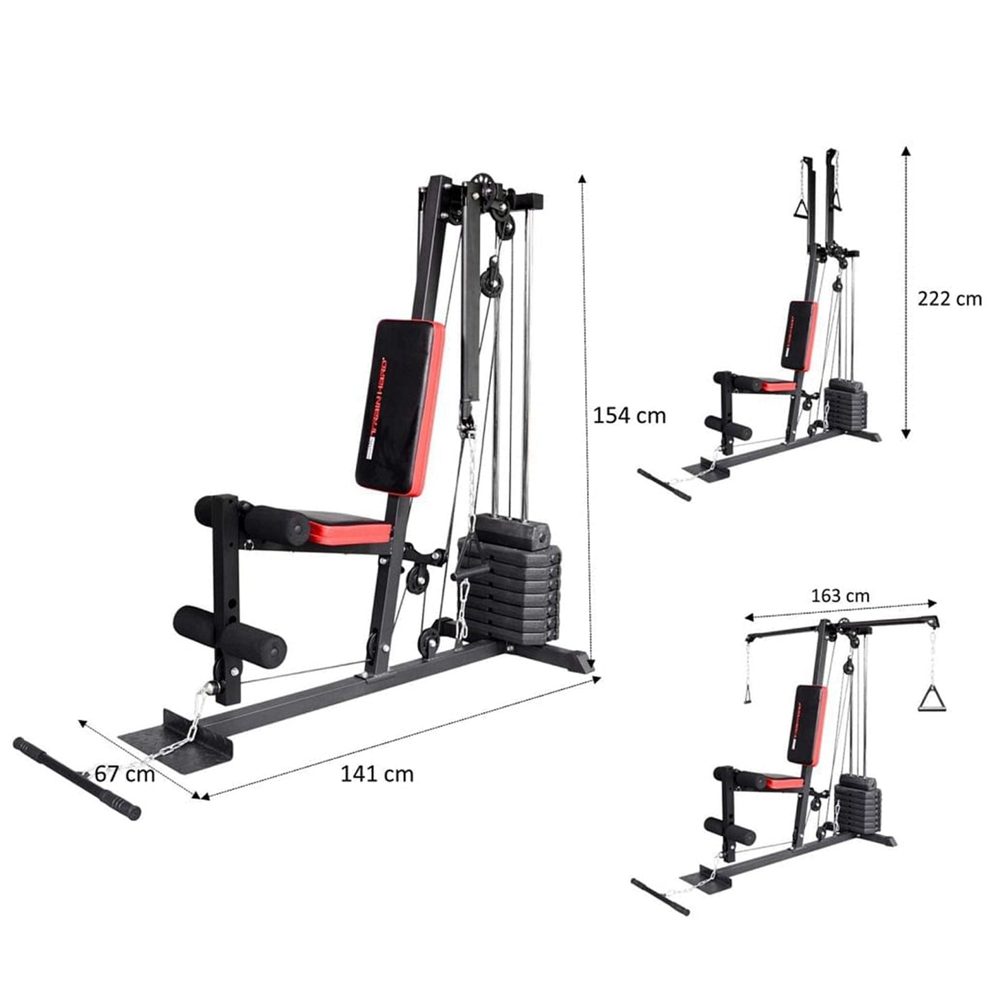 Dual Power Arm, Kraftstation inkl. 45kg
