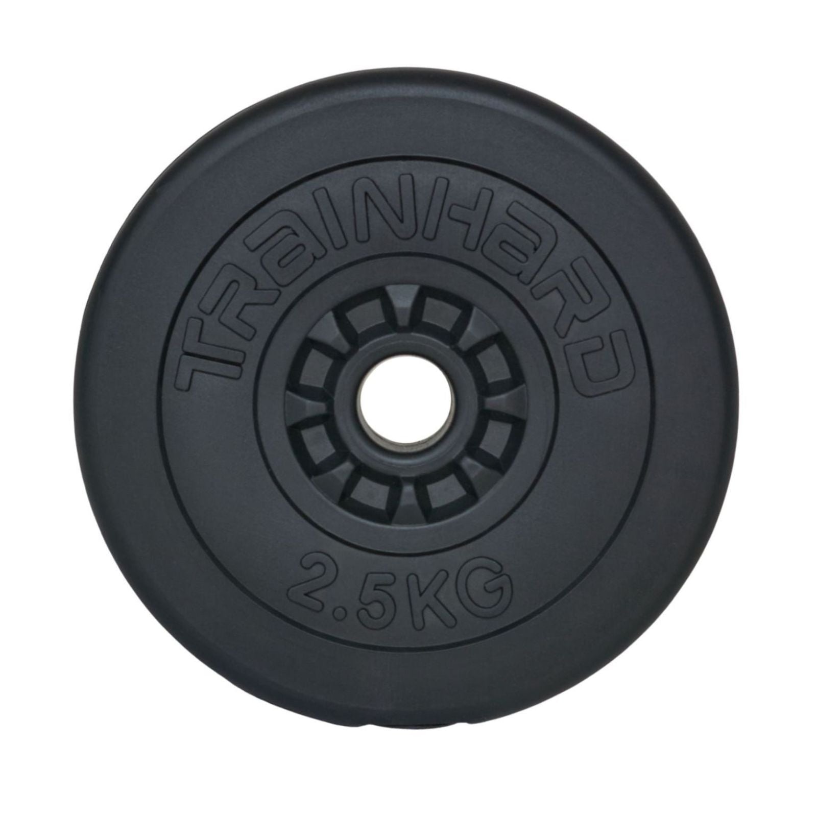 Train Hard® 1F12211A Hantelscheiben aus zementgefüllte Kunststoffschalen Einzelansicht Details
