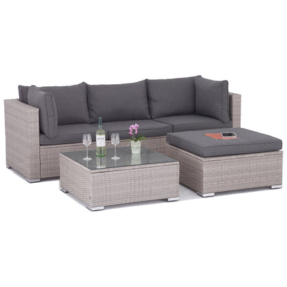 Polyrattan Garten-lounge Set Bali
