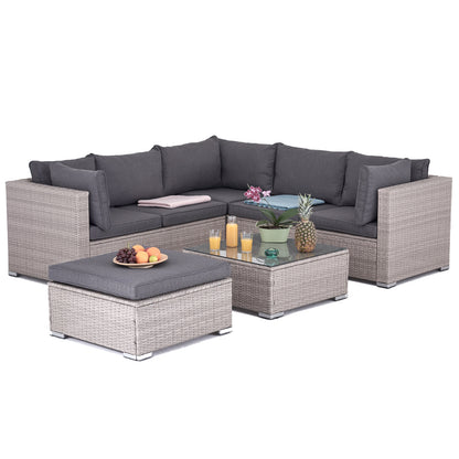 Polyrattan Garten-lounge Set Hawaii