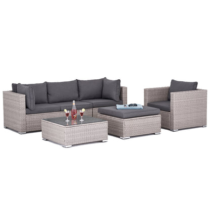 Polyrattan Garten-lounge Set Ibiza