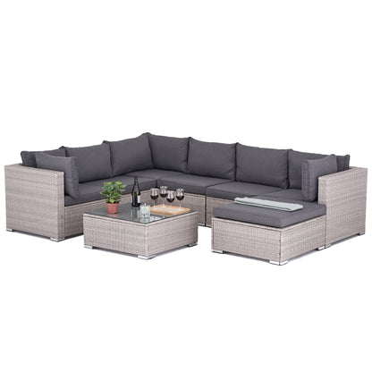 Polyrattan Garten-lounge Set Mykonos