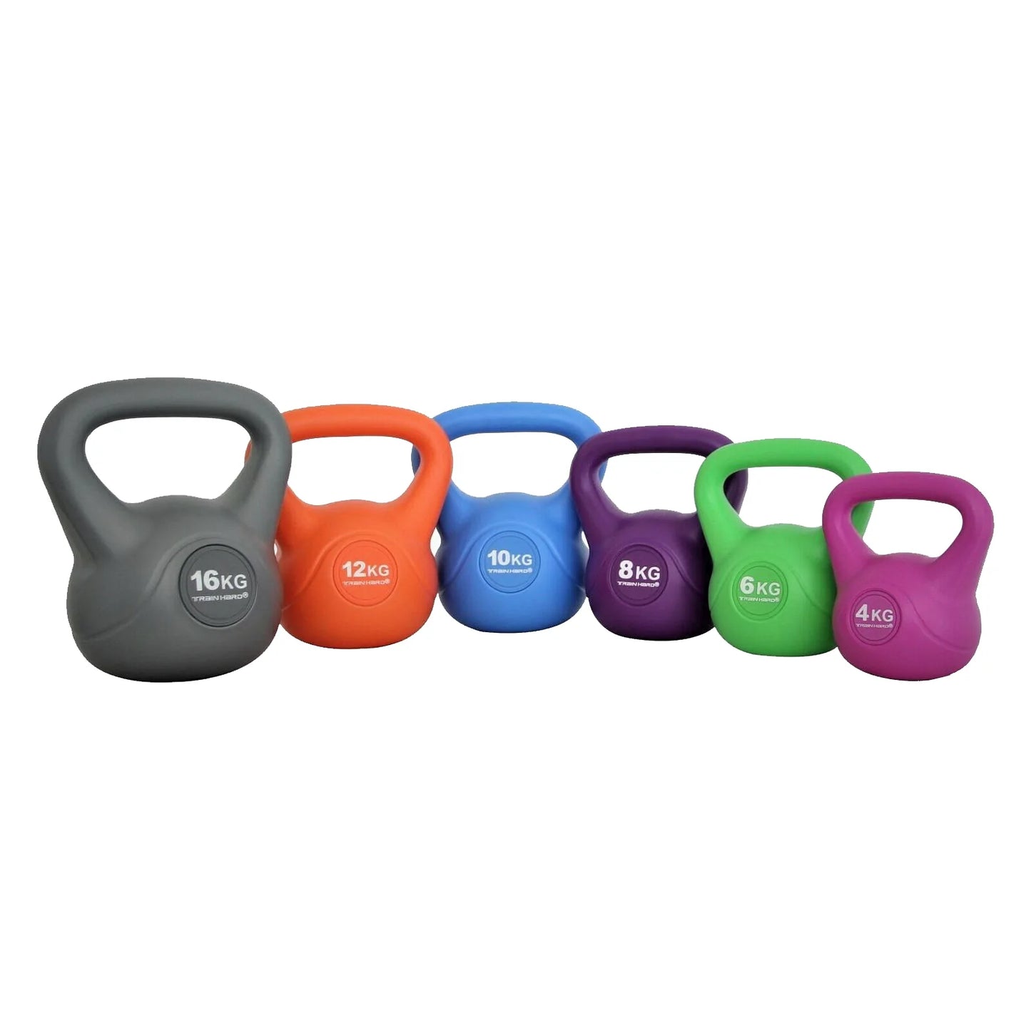 B-WARE! TrainHard® Kettlebells Kugelhanteln 8-10-12-16Kg