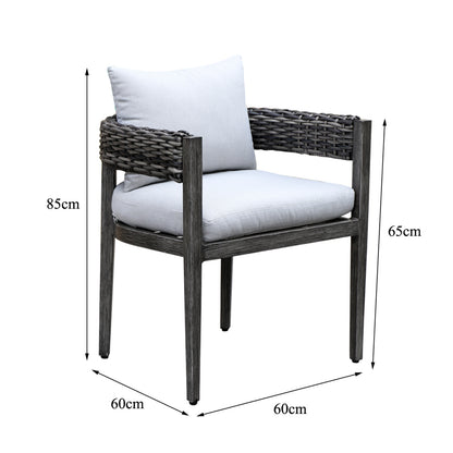 Tasman Serie Polyrattan Designer Tisch & Stühle-Set