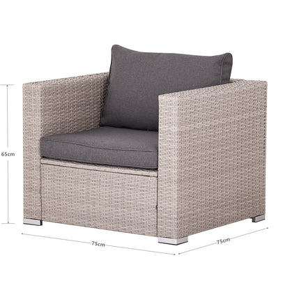 Polyrattan Garten-lounge Set Ibiza