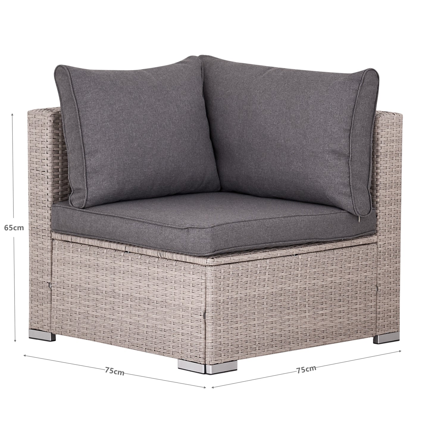 Polyrattan Garten-lounge Set Madeira
