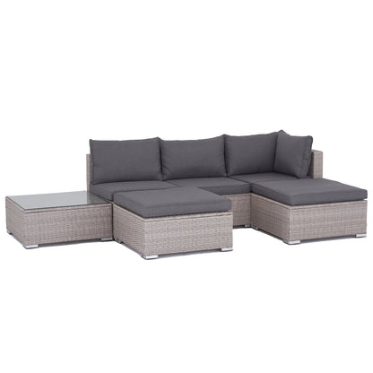 Polyrattan Garten-lounge Set Sylt