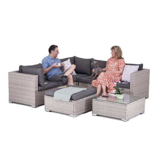 Polyrattan Garten-lounge Set Hawaii