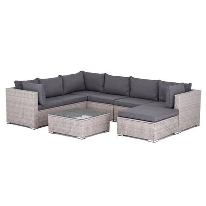 Polyrattan Garten-lounge Set Mykonos