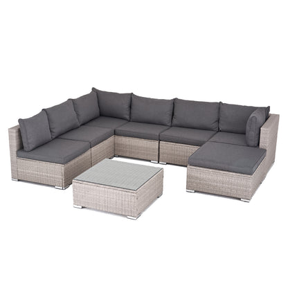 Polyrattan Garten-lounge Set Menorca