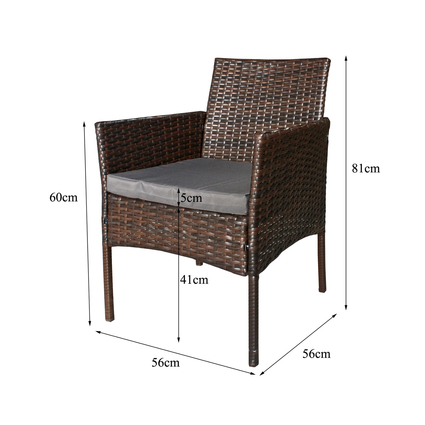 7-teiliges Polyrattan Gartenmöbel Set